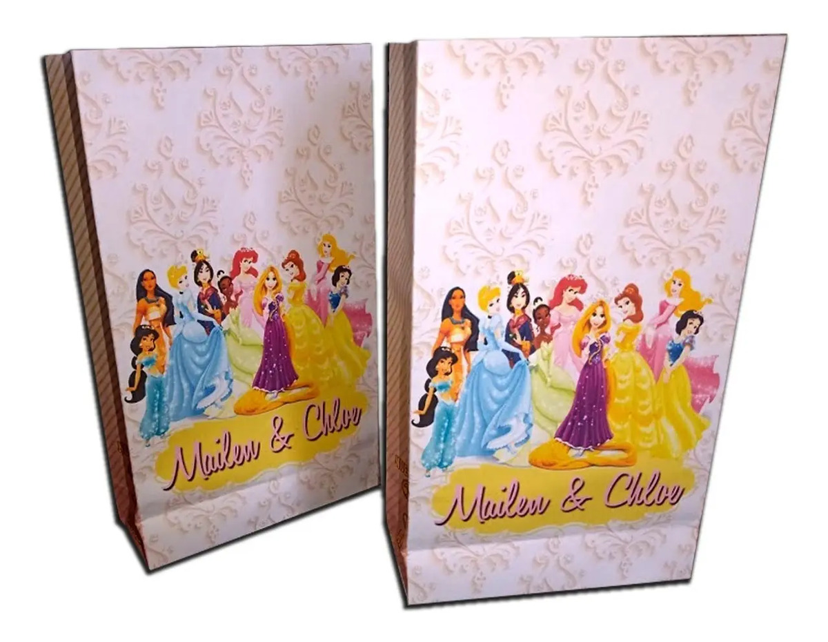 cotillón personalizado princesas para cumpleaños