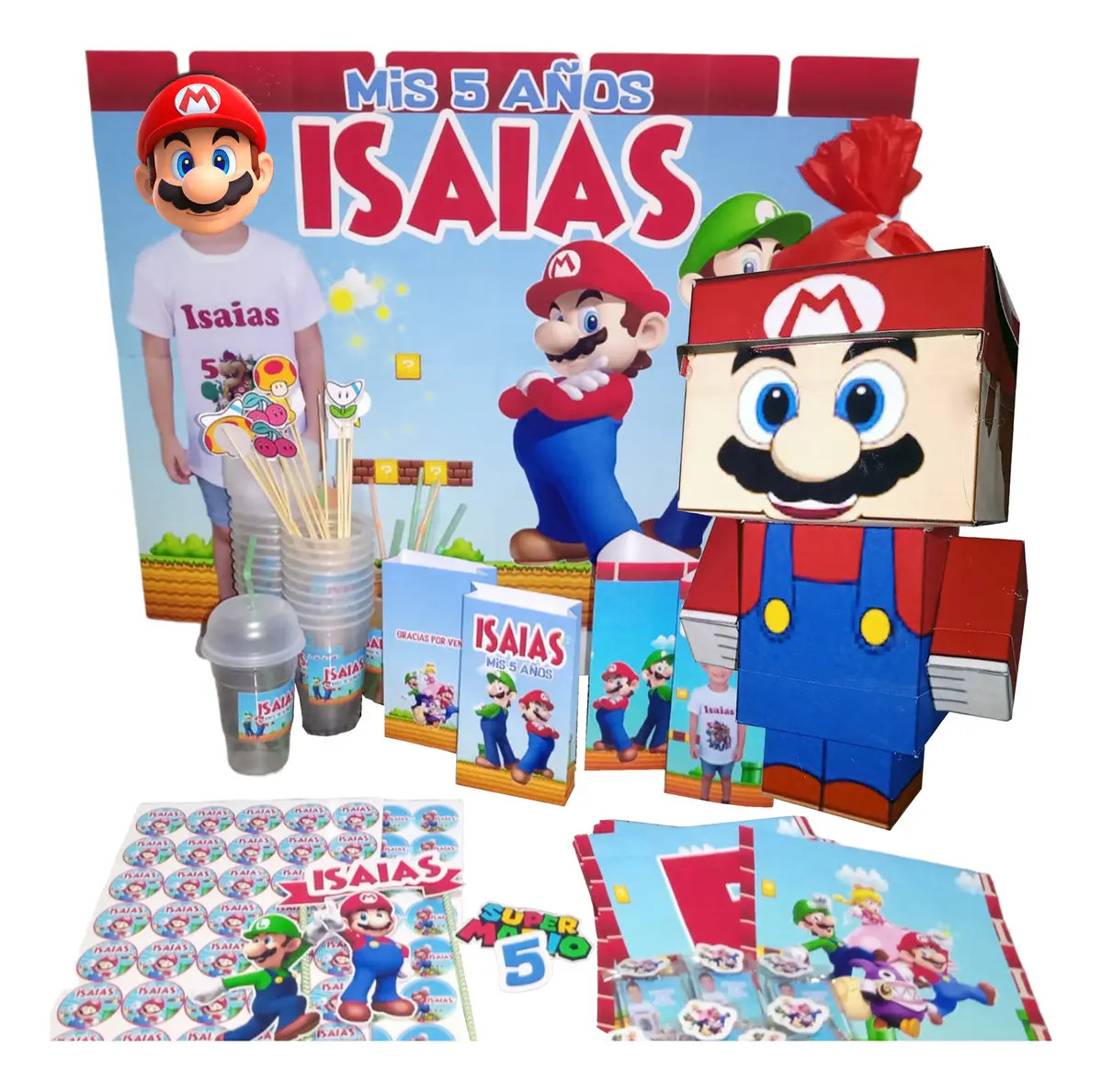 Kit personalizado para cumpleaños infantil